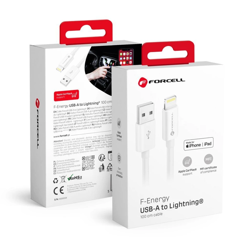 FORCELL F-ENERGY USB-A to Lightning MFI cable