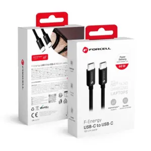FORCELL F-ENERGY C338 cable Type C to Type C 60W black
