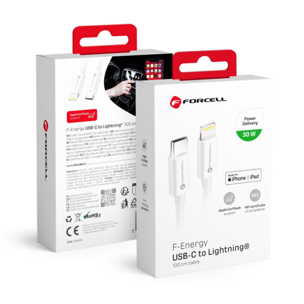 FORCELL F-ENERGY USB-C to Lightning MFI cable