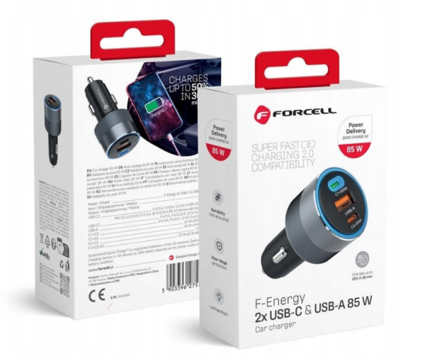 FORCELL F-ENERGY Alu car charger 85W