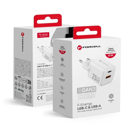 FORCELL F-ENERGY Mini GaN III VT-25B travel charger