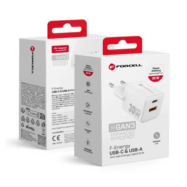 FORCELL F-ENERGY Mini GaN III VT-35 travel charger